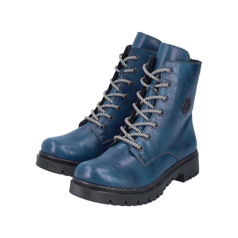 Rieker Y2440 Ankle Boot-Petrol Blue