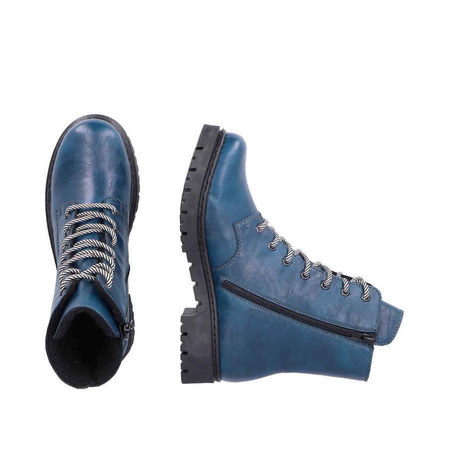 Rieker Y2440 Ankle Boot-Petrol Blue