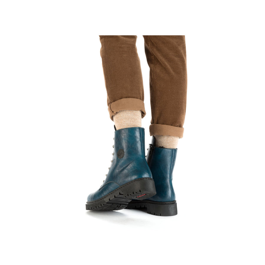 Rieker Y2440 Ankle Boot-Petrol Blue