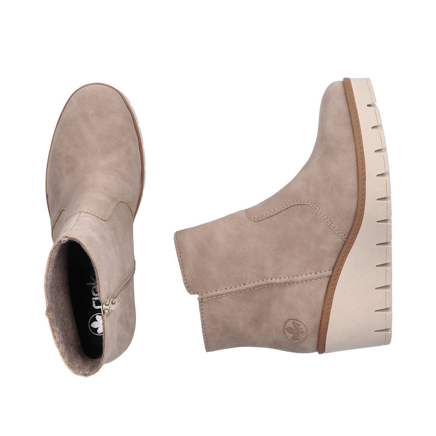 Rieker Y5065 Ankle Boot-Taupe