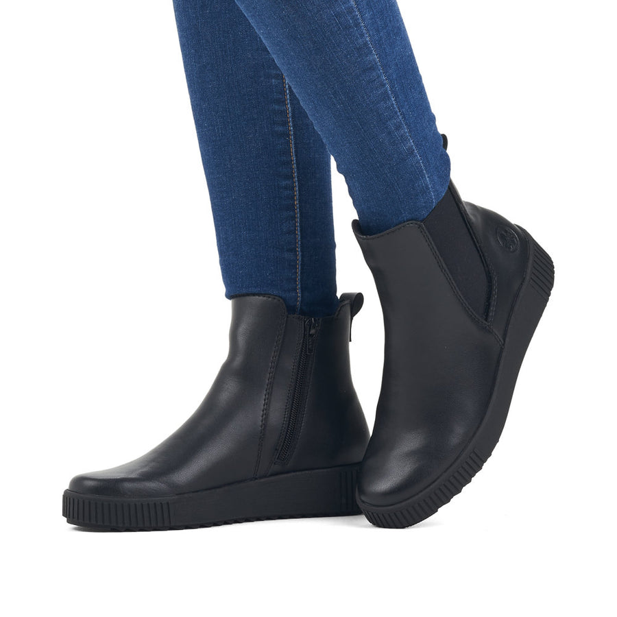 Rieker Y6451 Ankle Boots-Black