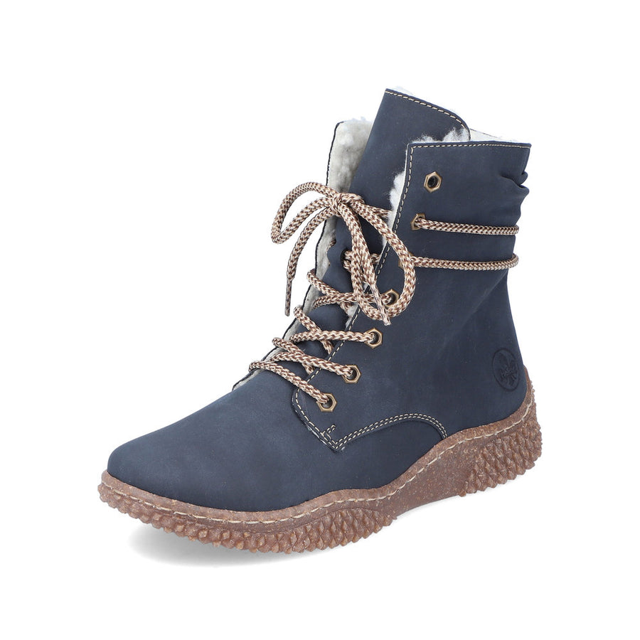 Rieker Y8443 Ankle Boots-Blue