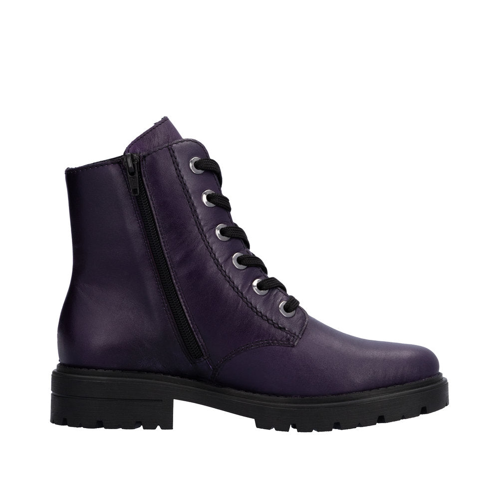 Rieker Z2841 Ankle Boot-Purple