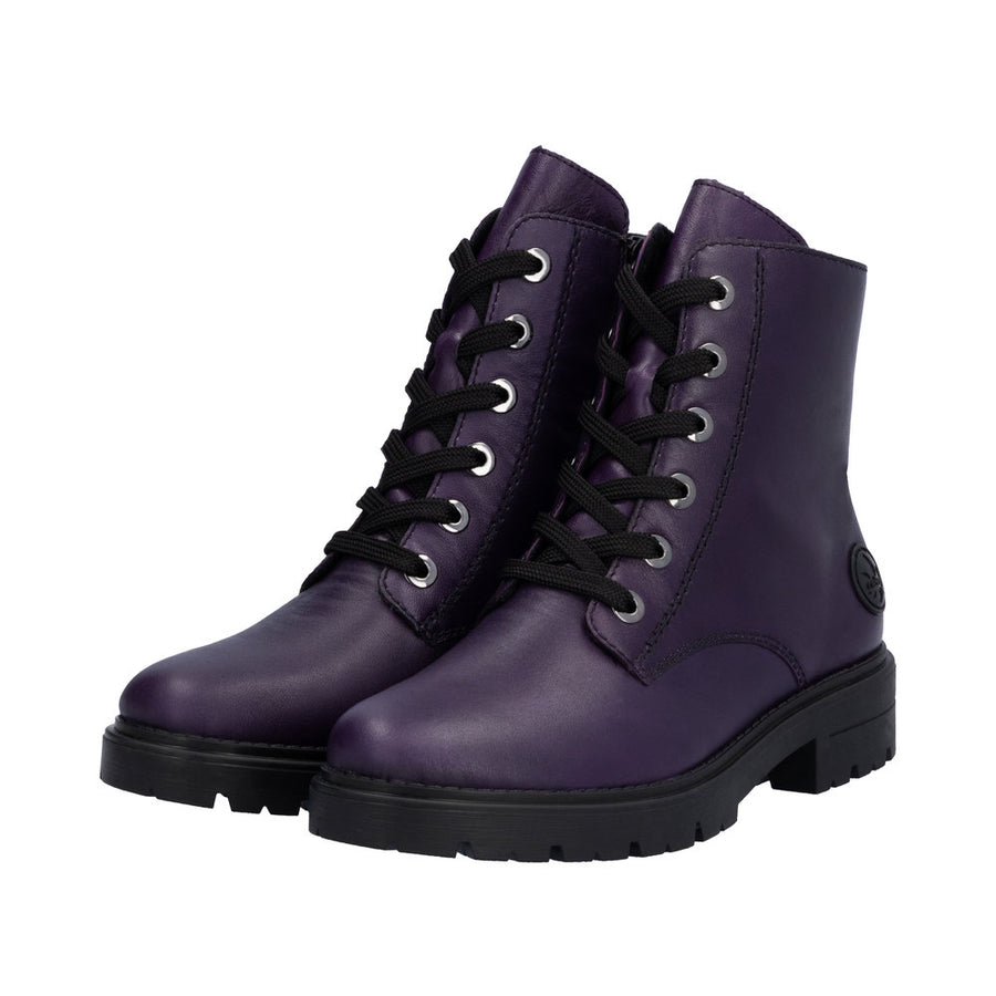 Rieker Z2841 Ankle Boot-Purple