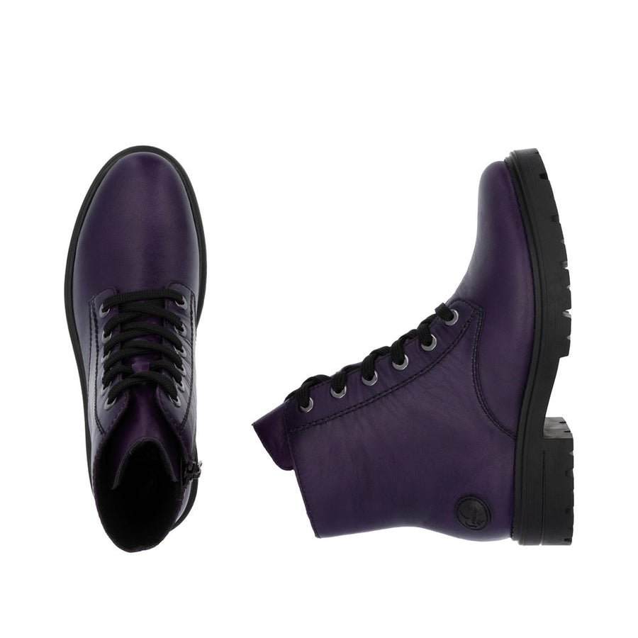 Rieker Z2841 Ankle Boot-Purple