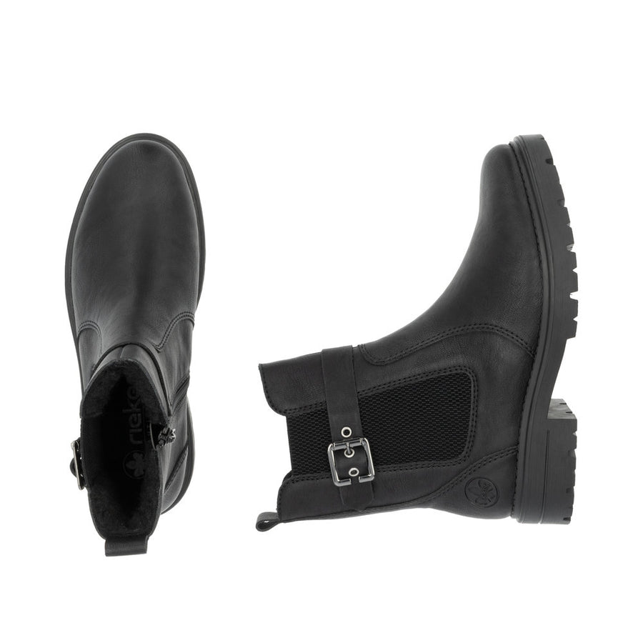 Rieker Z2856 Ankle Boot-Black