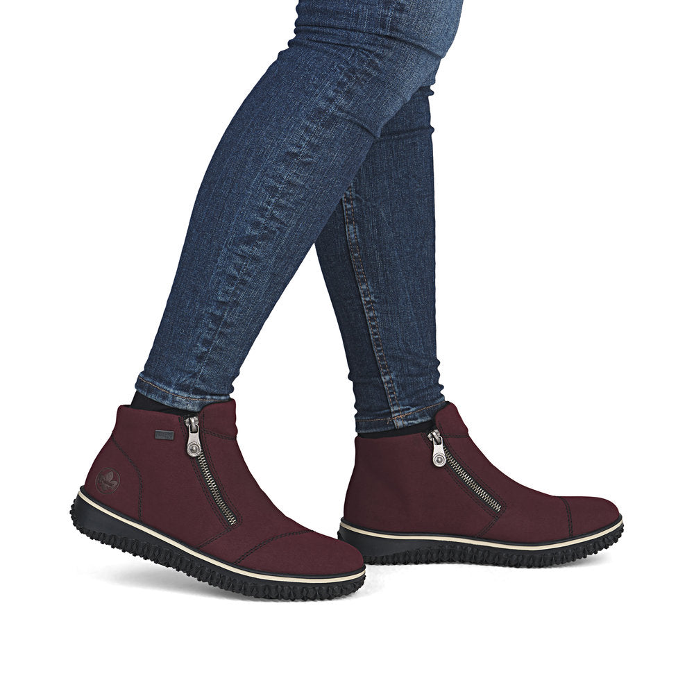 Rieker Z4265-35 Ankle Boot-Bordo