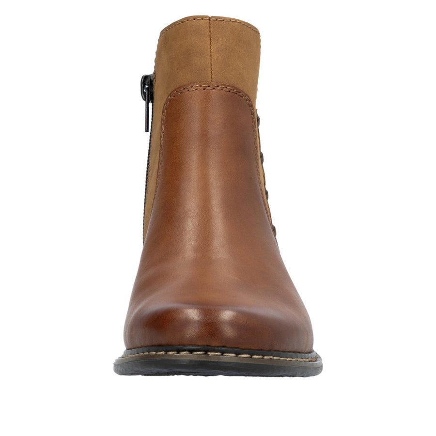 Rieker Z4951 Ankle Boot-Tan