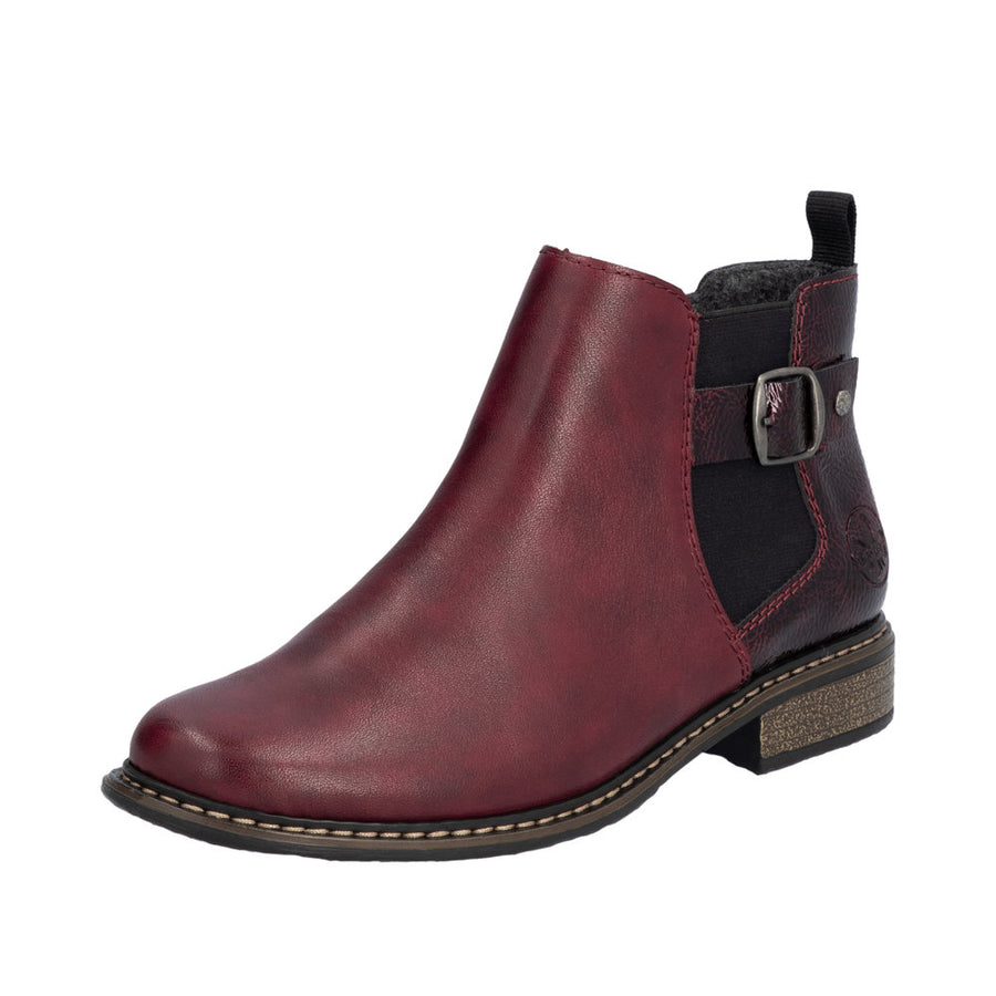 Rieker Z4965 Ankle Boot-Burgundy