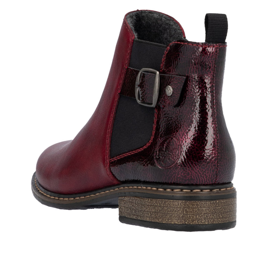 Rieker Z4965 Ankle Boot-Burgundy