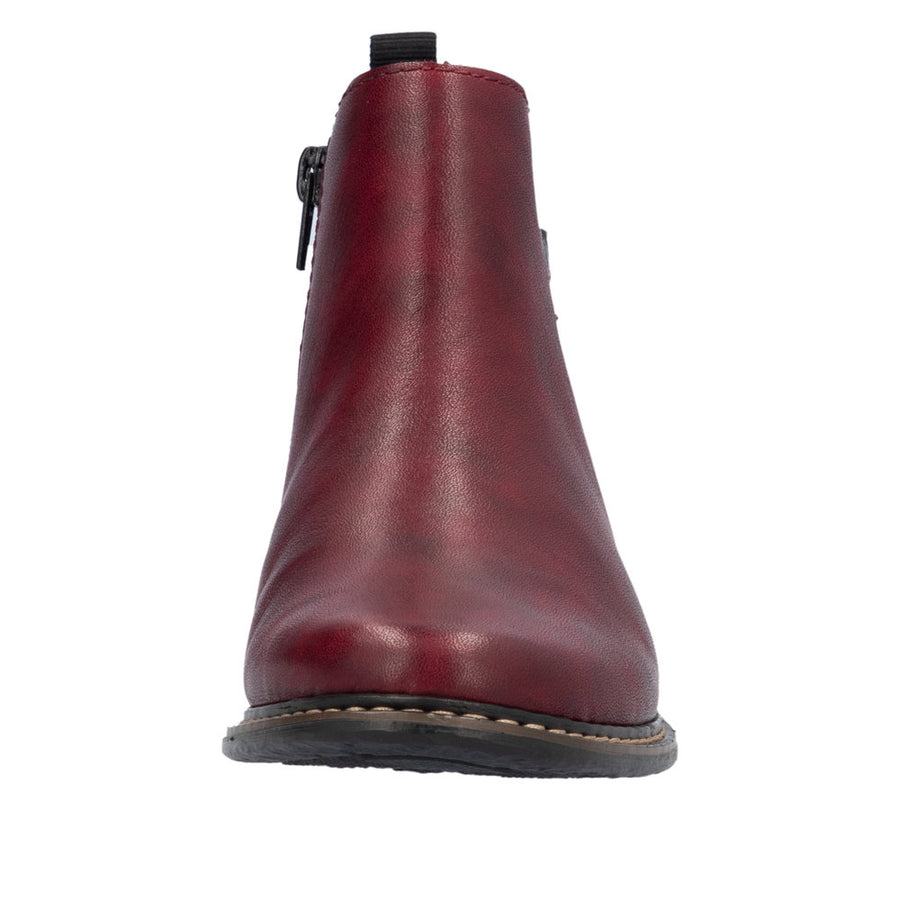 Rieker Z4965 Ankle Boot-Burgundy