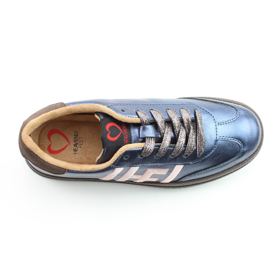 Heavenly Feet Steffi Sneaker-Navy Combi