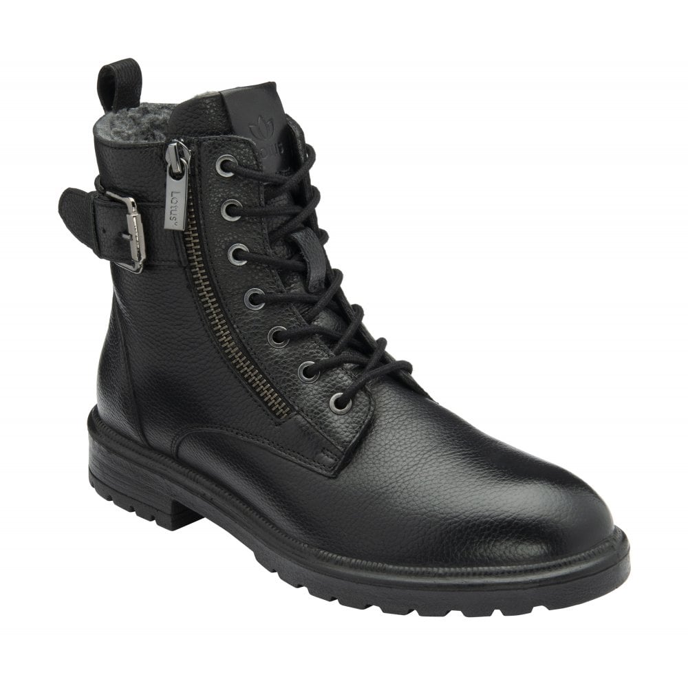 Lotus Perth Ankle Boot-Black