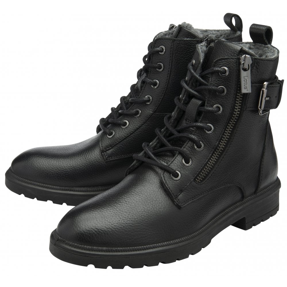 Lotus Perth Ankle Boot-Black
