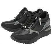 Lotus Pluto Ladies Shoe-Black