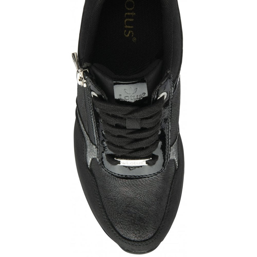 Lotus Pluto Ladies Shoe-Black
