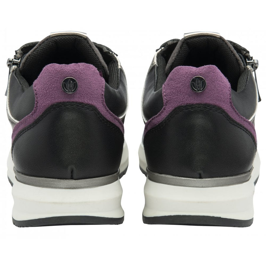 Lotus Venus Ladies Shoe-Black/Purple