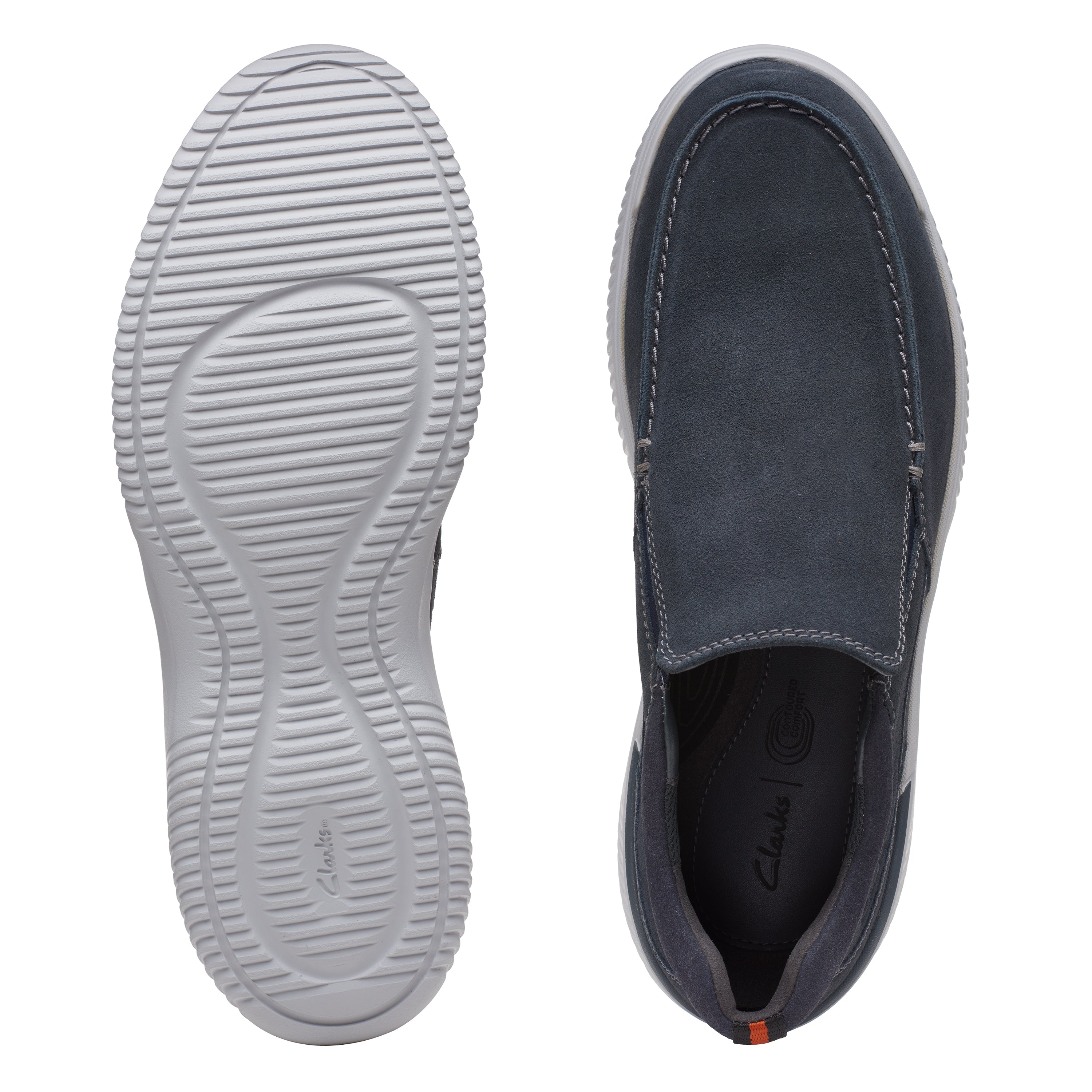 Clarks Donaway Free Shoe-Navy Waxy G