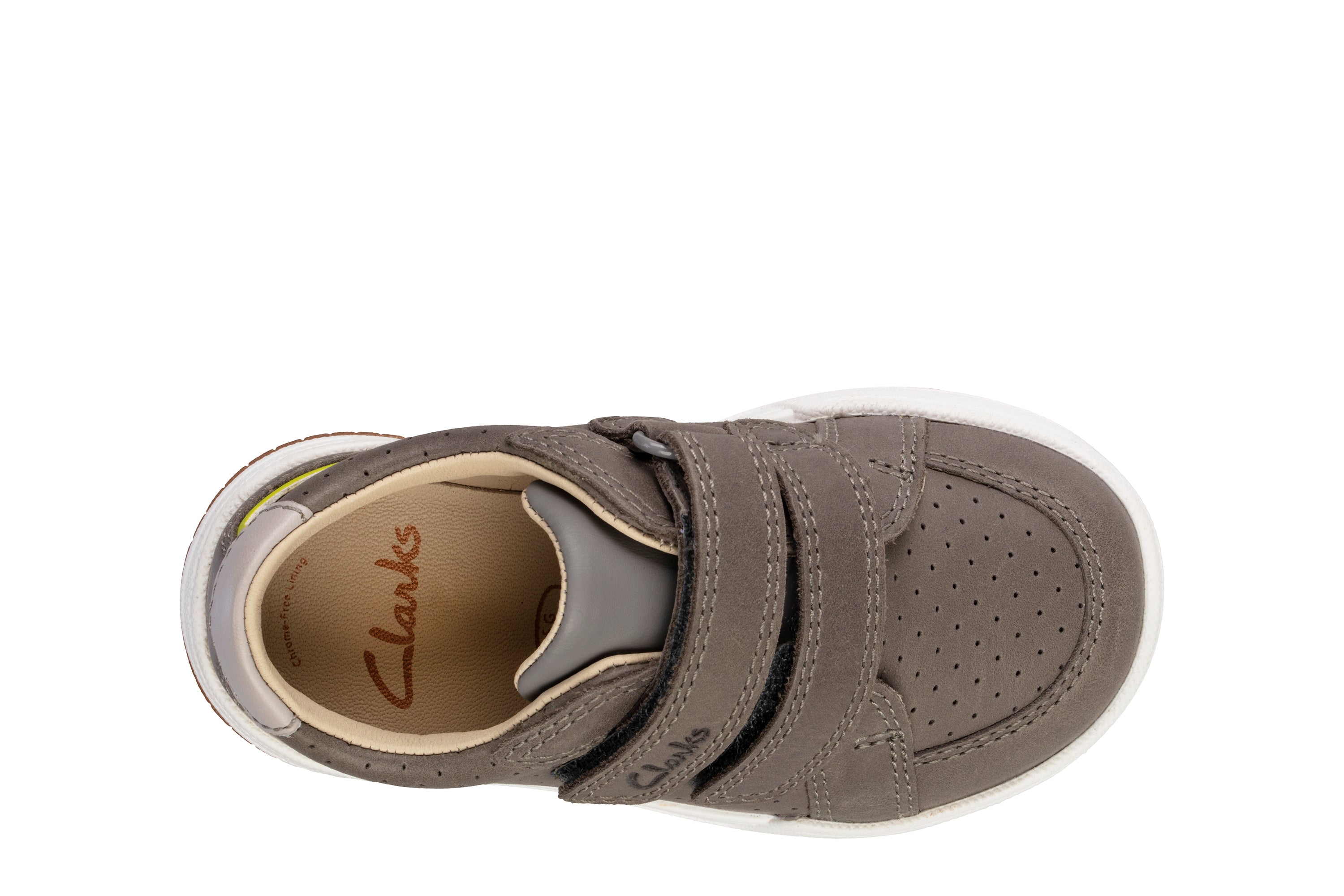 Clarks Fawn Solo K Shoes-Grey F