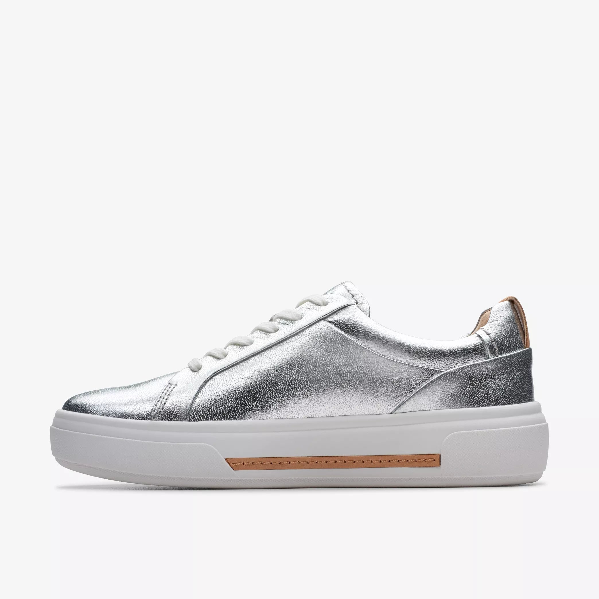 Clarks Hollyhock Walk Sneakers-Silver Lea D