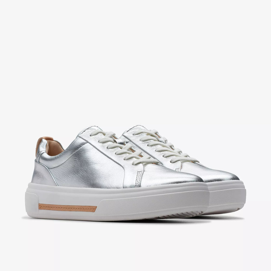 Clarks Hollyhock Walk Sneakers-Silver Lea D