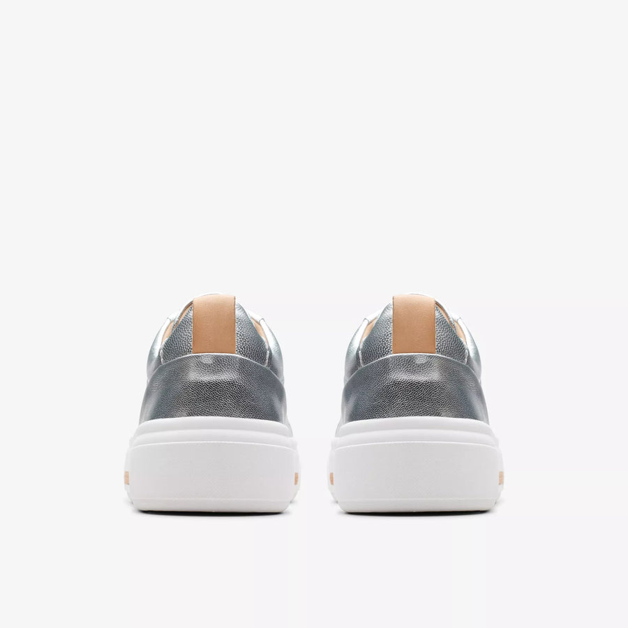 Clarks Hollyhock Walk Sneakers-Silver Lea D