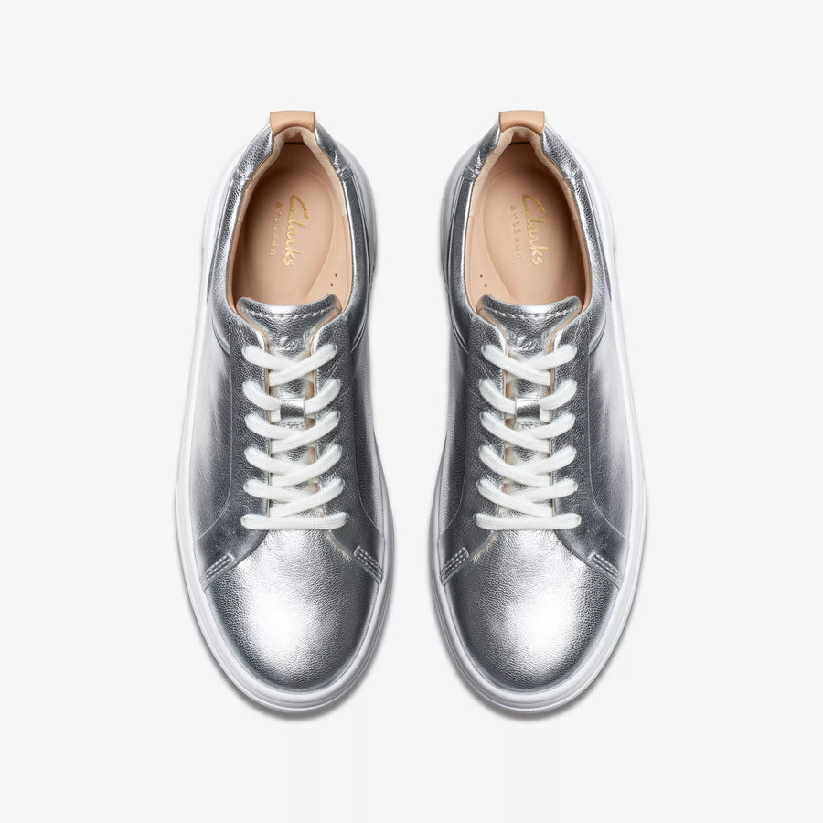 Clarks Hollyhock Walk Sneakers-Silver Lea D