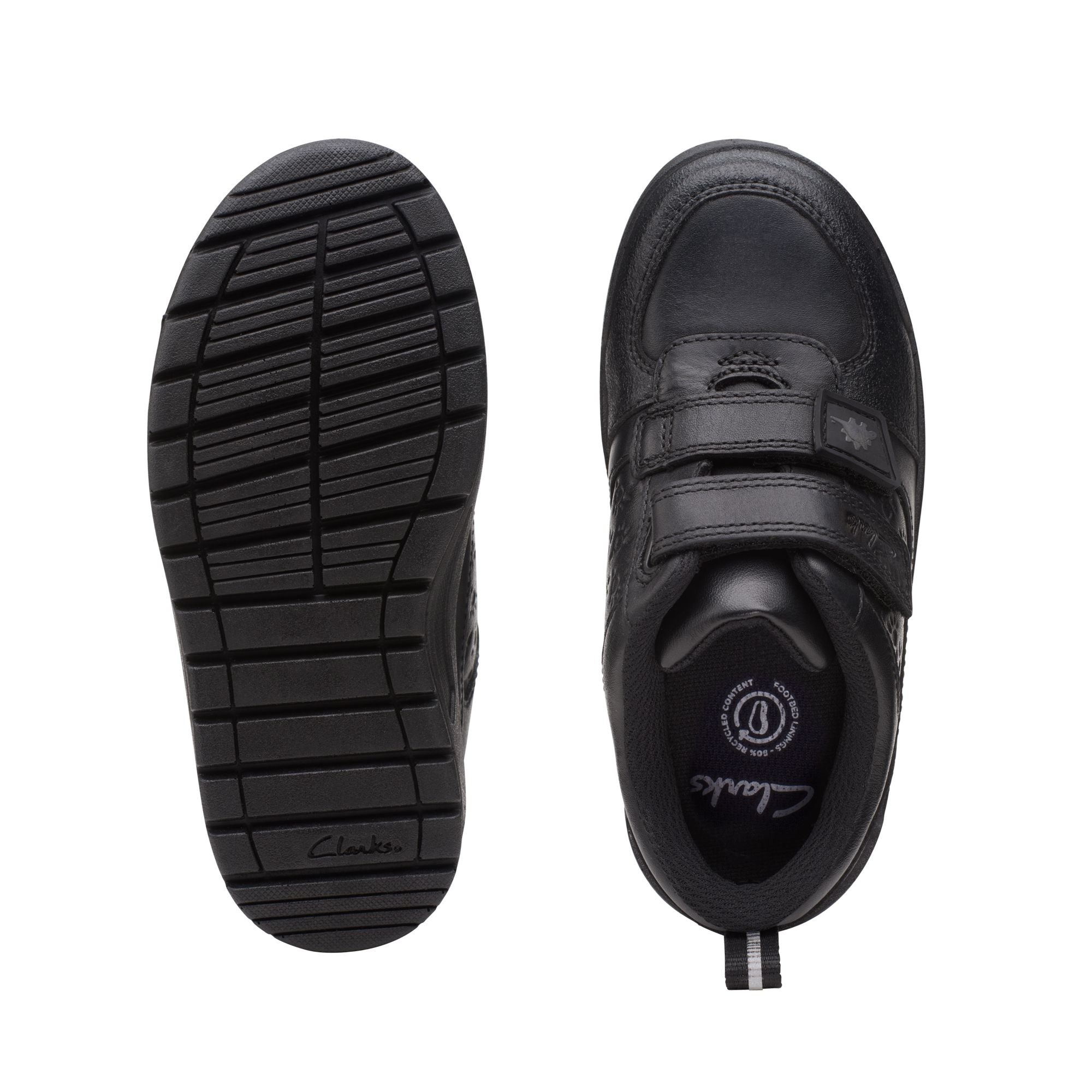 Clarks Palmersteggy K Shoe-Black Lea G