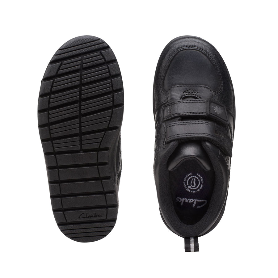 Clarks Palmersteggy K Shoe-Black Lea G