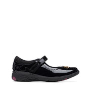 Clarks Relda Sea K-3 Shoe-Black Pat G