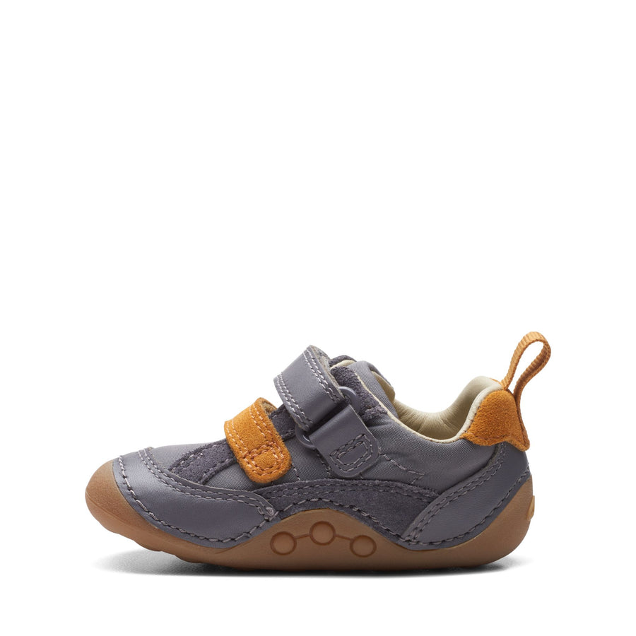 Clarks Tiny Fawn T Shoe-Grey G