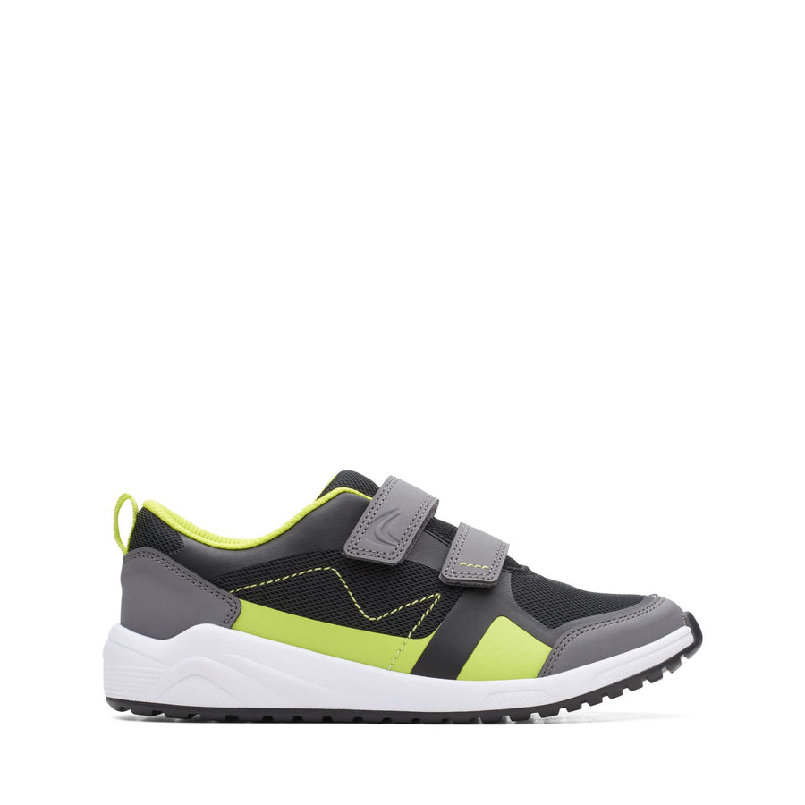 Clarks Aeon Dash K Trainer-Grey Combi F