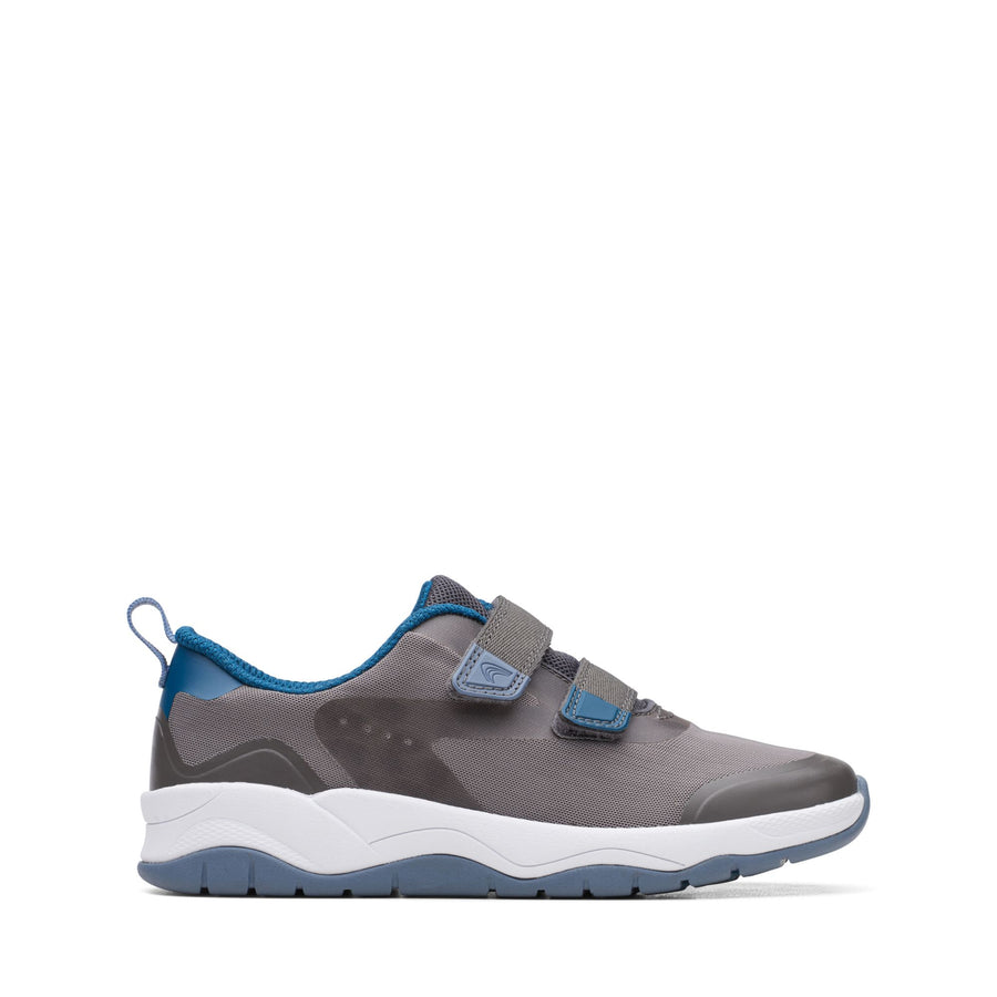 Clarks Clowderrace K4 Shoes-Blue Combi G