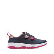 Clarks Clowderrace K3 Shoes-Navy G