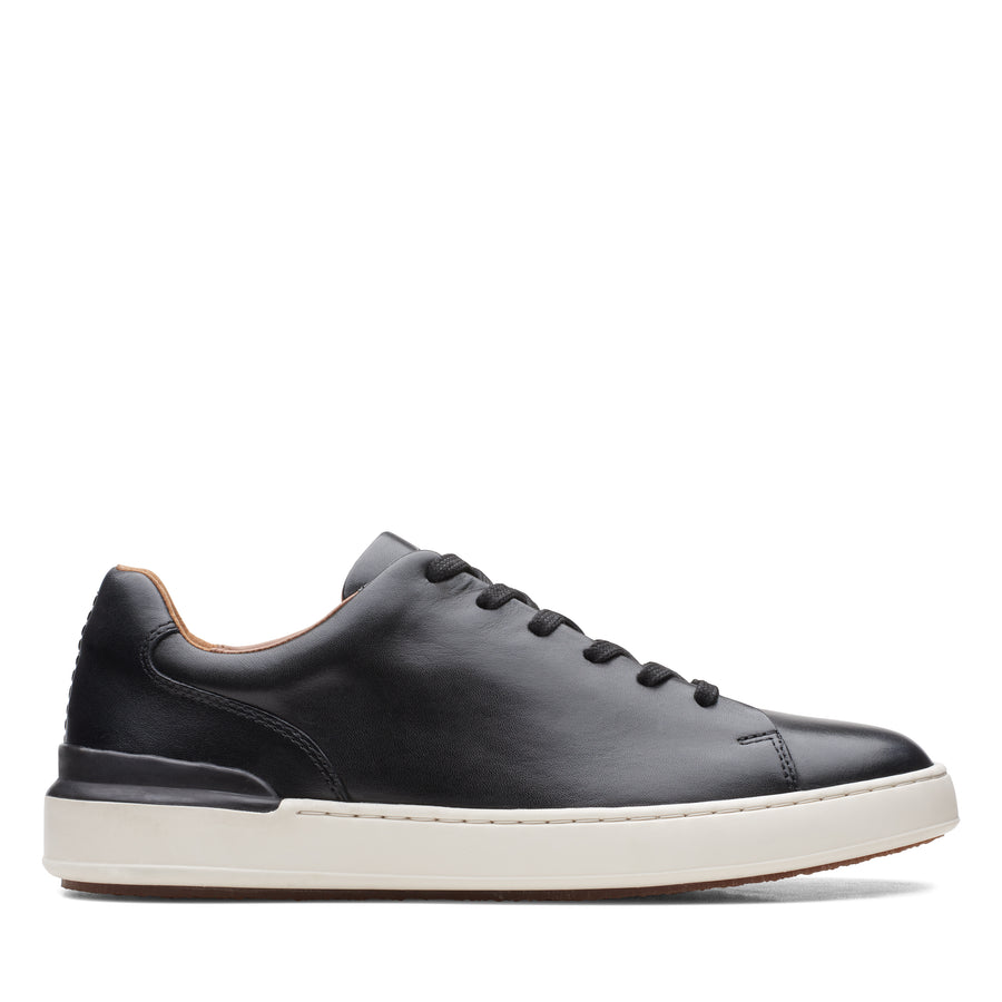 Clarks Courtlite Lace Shoe-Black Lea G