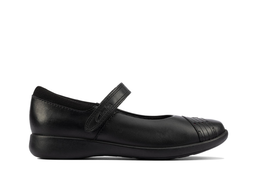 Clarks Etch Beam K Shoe-Black F