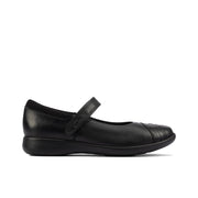 Clarks Etch Beam K Shoe-Black Lea G