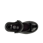 Clarks Etch Beam K Shoe-Black Pat F