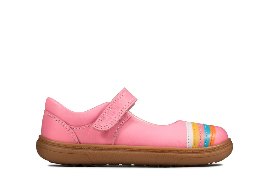 Clarks Flash Rain T-2 Shoes-Bright Pnk F