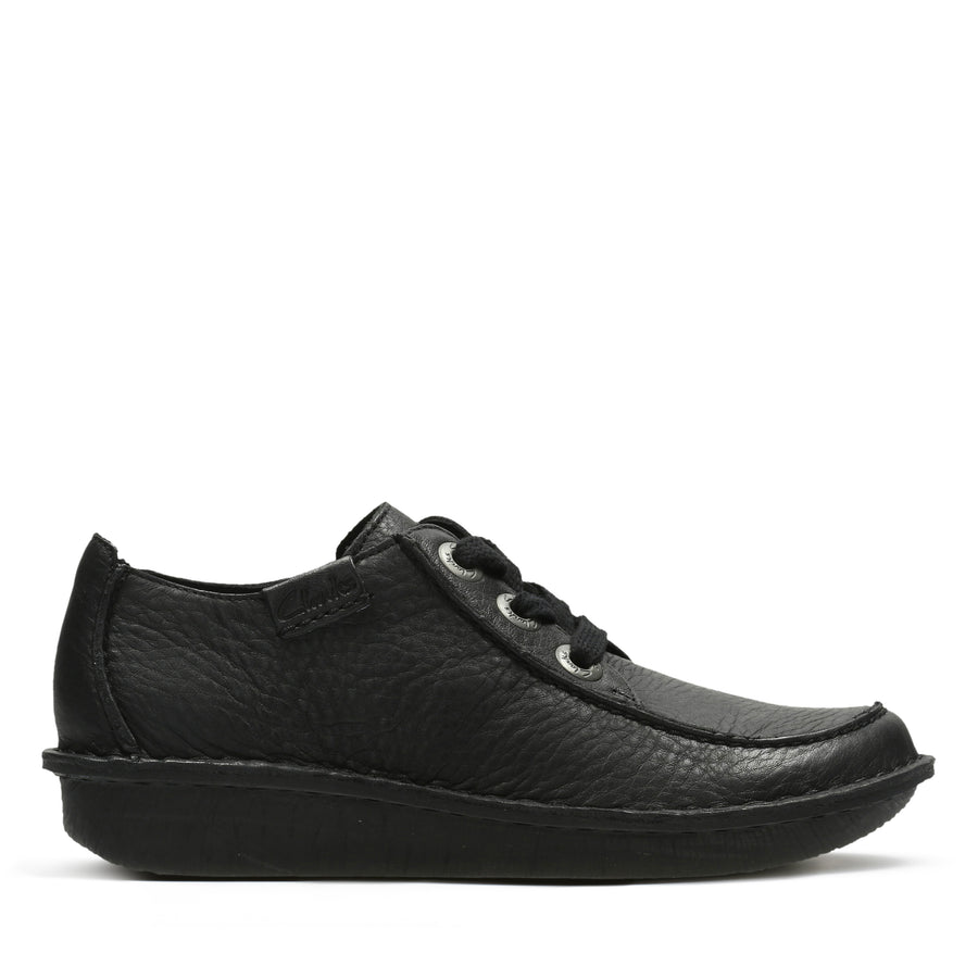 Clarks Funny Dream Shoe-Black Lea D