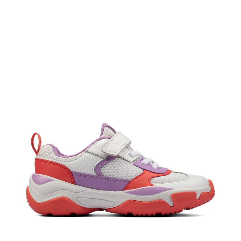 Clarks Kuju Run K Trainer-Lilac Comb F