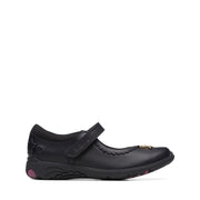 Clarks Relda Sea K-3 Shoe-Black Lea G