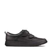 Clarks Scape Flare Y2 Shoe-Black Lea F