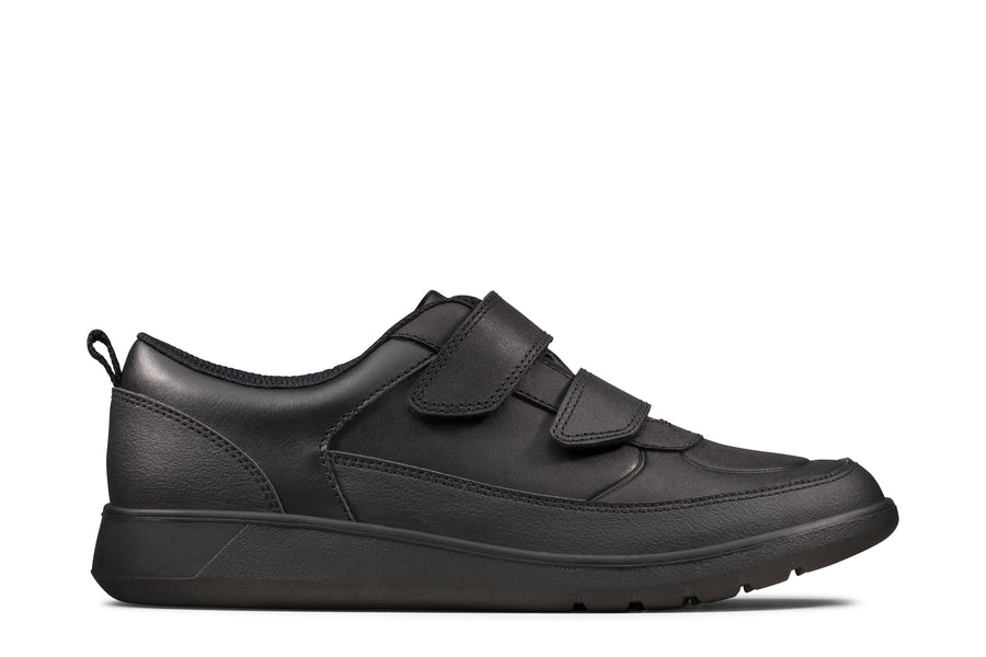 Clarks Scape Flare Y2 Shoe-Black Lea F