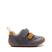 Clarks Tiny Fawn T Shoe-Grey G