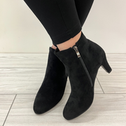 Redz D5375 Ankle Boot-BLACK SUEDE
