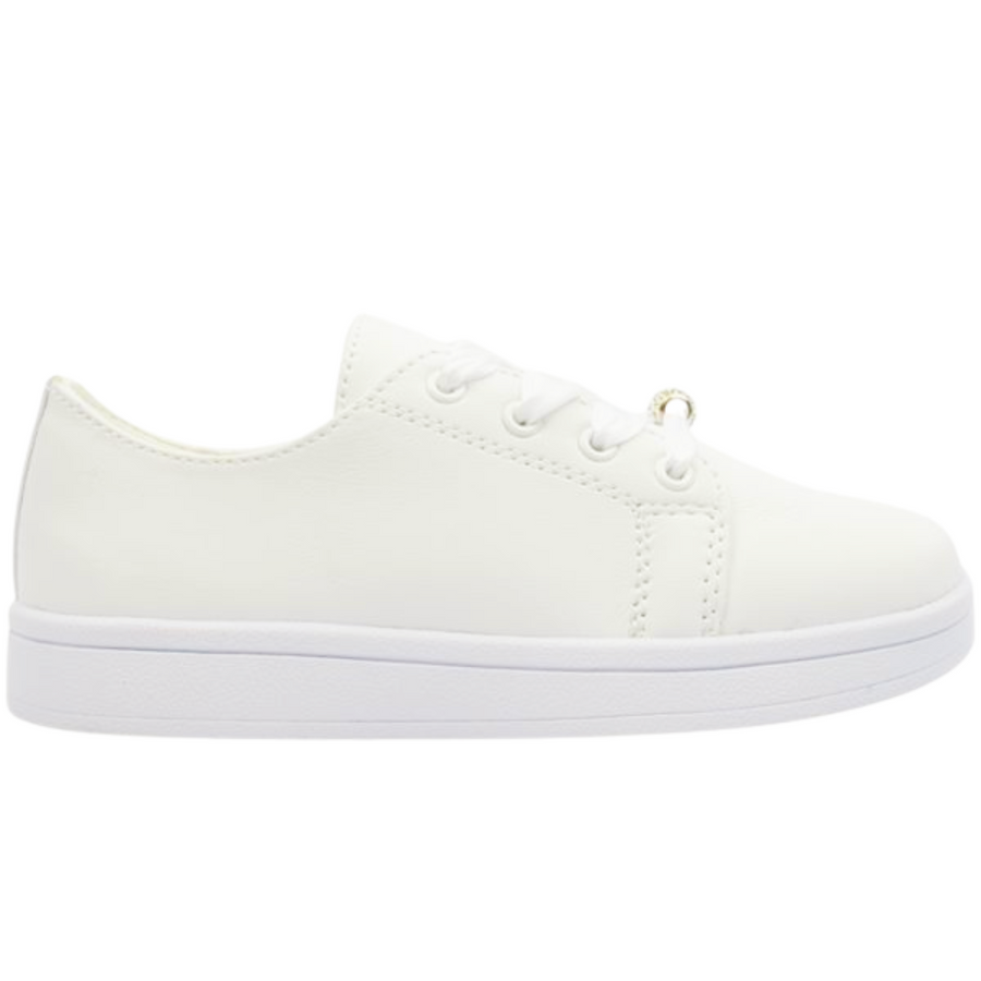 Dubarry Valerie Communion Shoe-WHITE MATTE