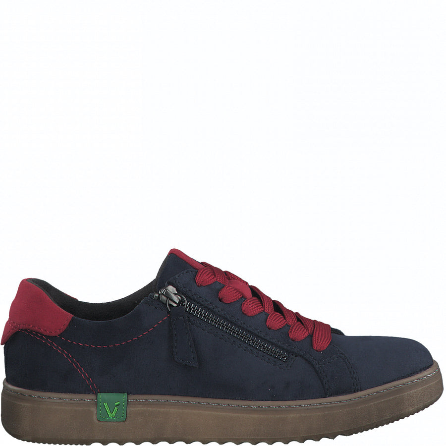 Jana 23780 Shoes-Navy/Red H