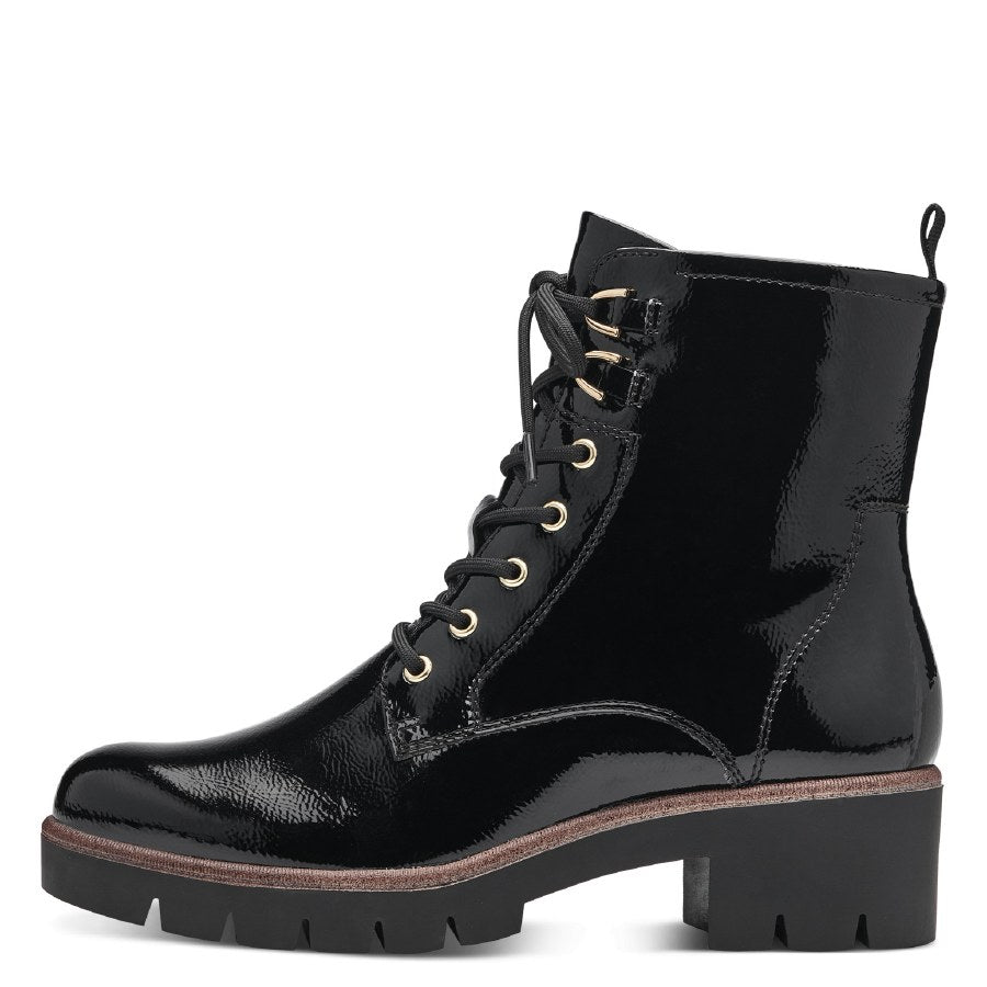 Tamaris 25297 Ankle Boots-Black Pat