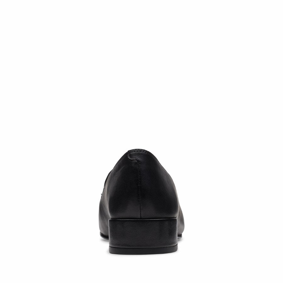 Clarks Seren30 Easy Shoes-Black Lea D